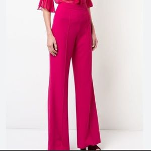 Alice + Olivia Pink Wide Leg Trousers